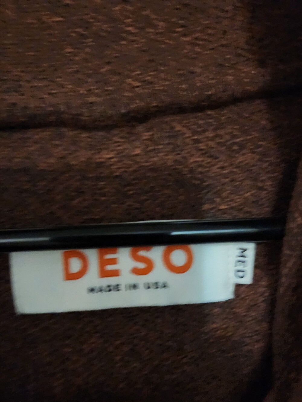 Deso Supply Co. Womens Size M Brown Tallac Funnel Neck Pullover Sweatshirt - Picture 5 of 5